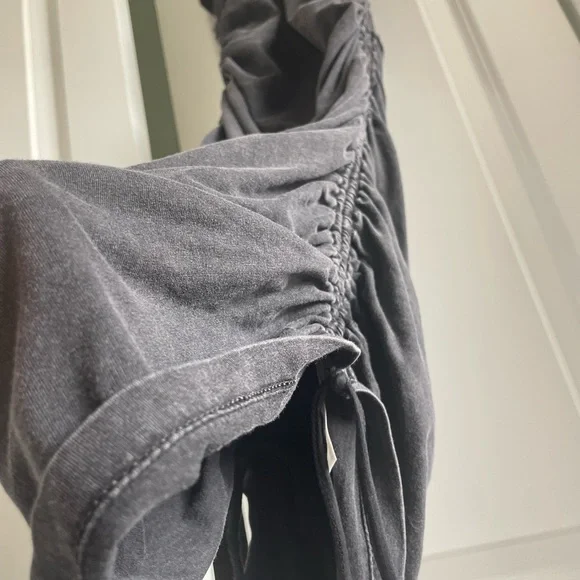 DAILY PRACTICE BY ANTHROPOLOGIE SLEEVELESS RUCHED MINI DRESS - Picture 10 of 11